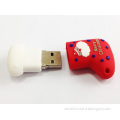 in Stock! 1GB-16GB Christmas Socks Custom Sheped USB Soft PVC Cheap USB Xmas Gift